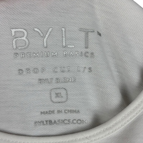 EUC Bylt Basics Men’s Premium Basics Cotton Long Sleeve Drop-Cut Sz XL - Picture 4 of 9